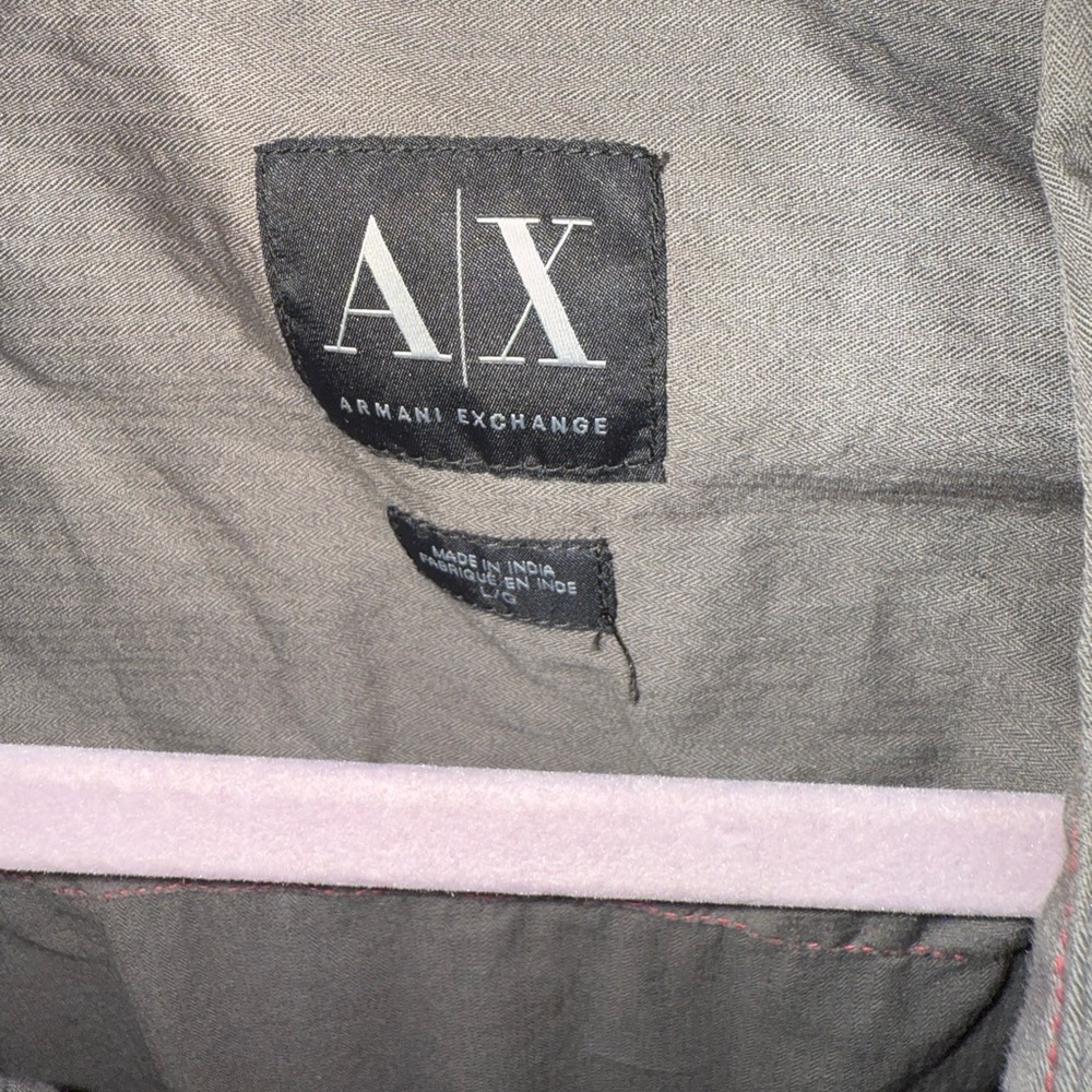 A|X Armani Exchange Short Sleeve Button-Down Shirt - Contrast Stitch - Size L - Picture 8 of 8